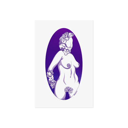 Purple Curves Art Print