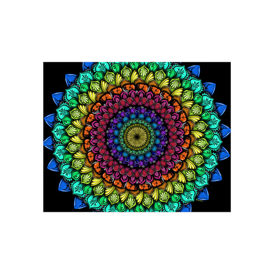 Colorful Details Mandala Art Print