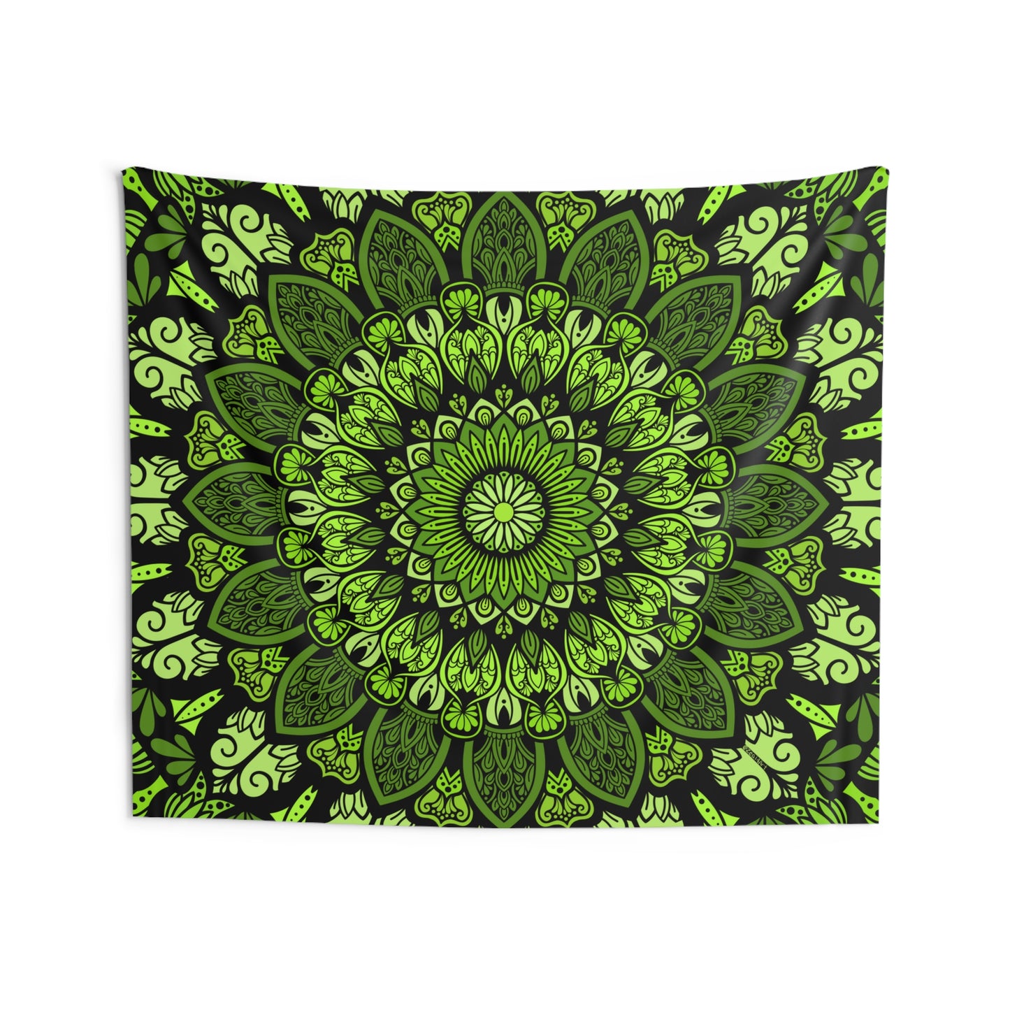 Detailed Green Mandala