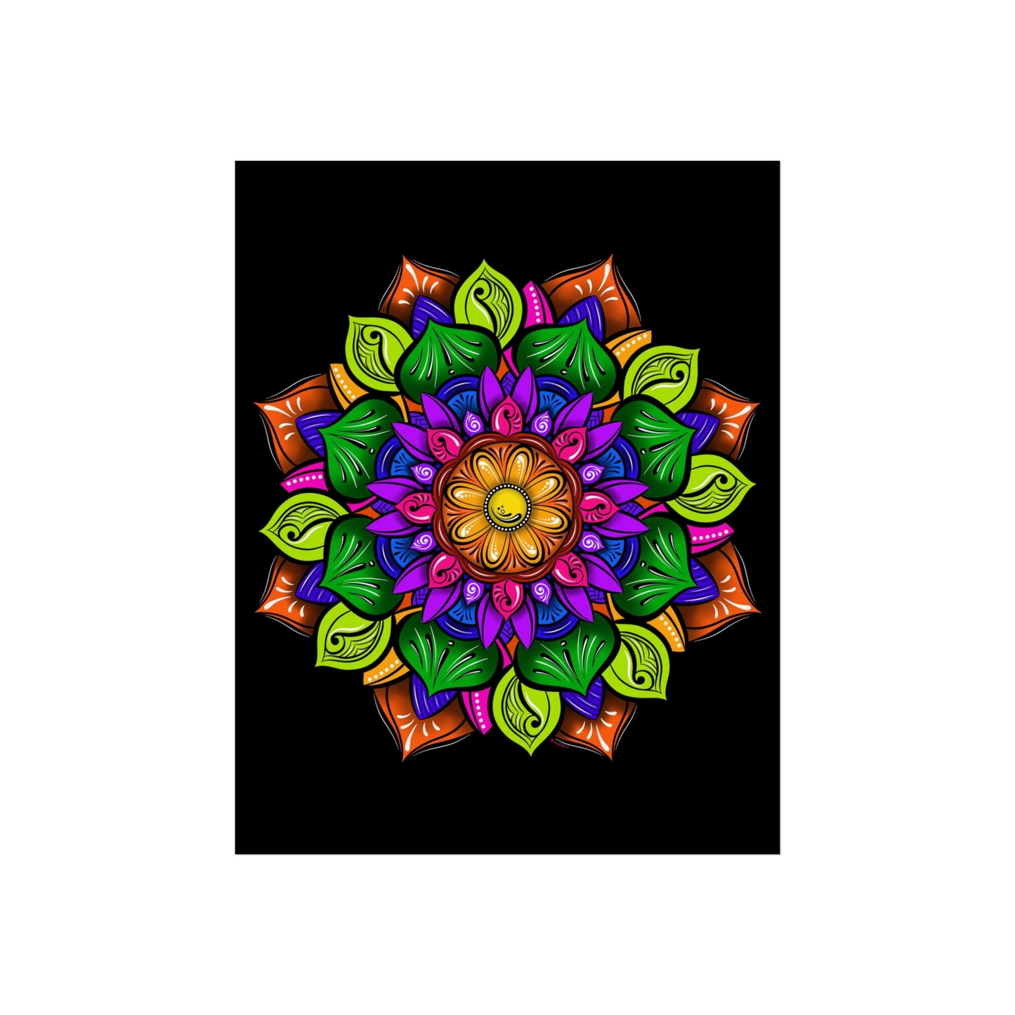 Flower Mandala Art Print