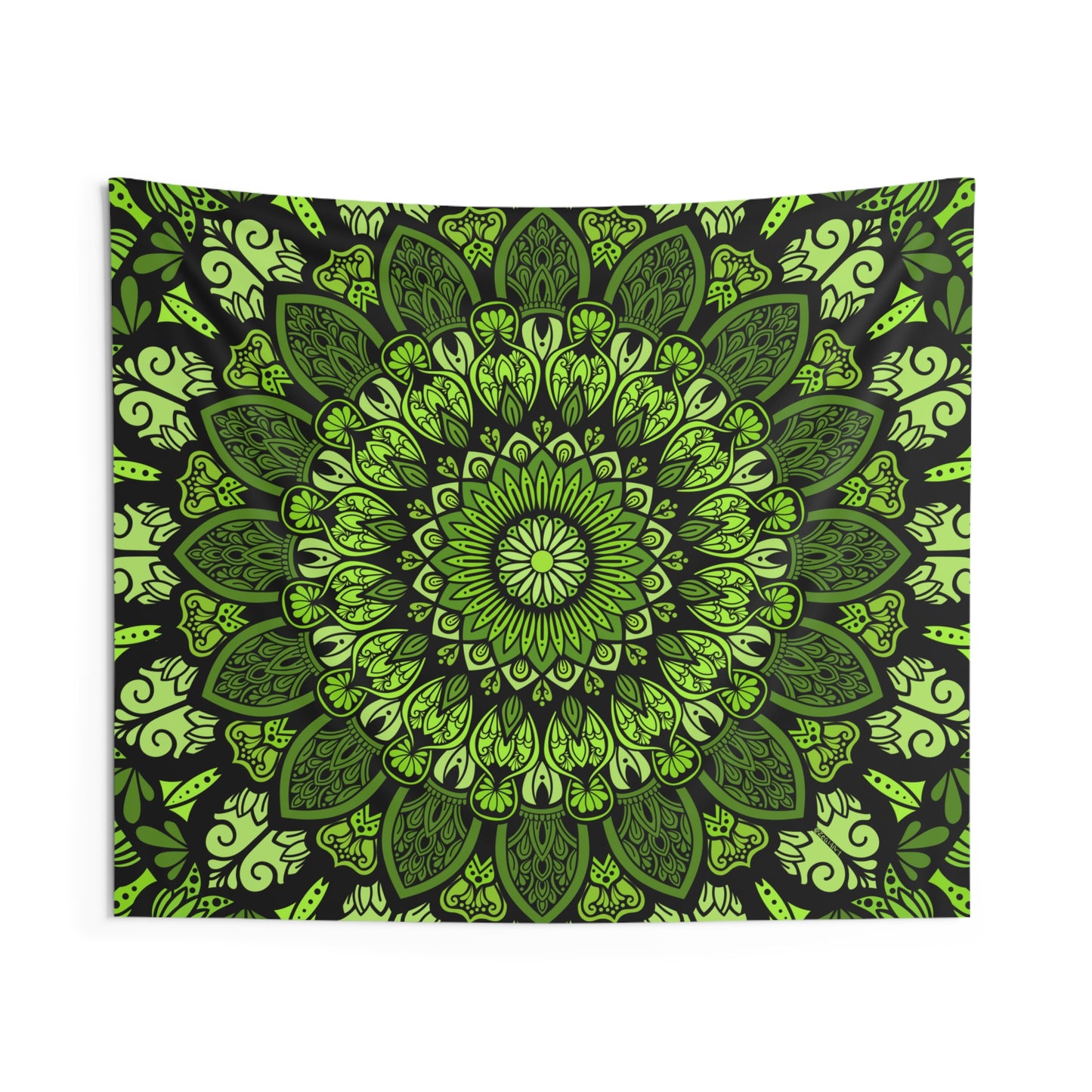 Detailed Green Mandala