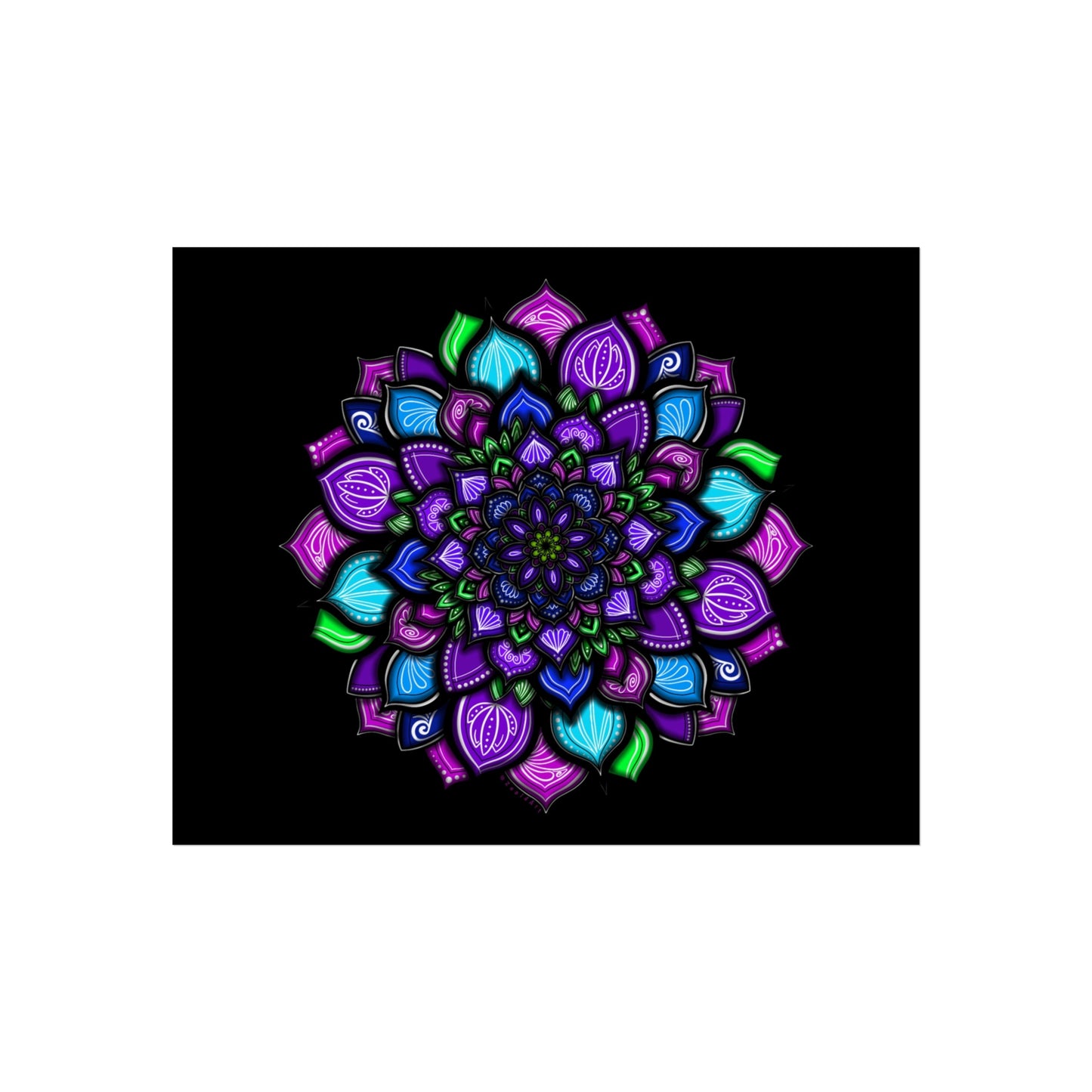 Purple Mandala Art Print