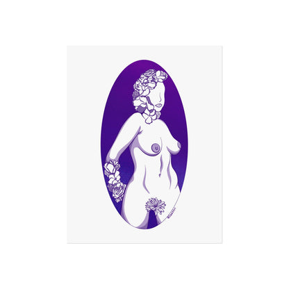 Purple Curves Art Print