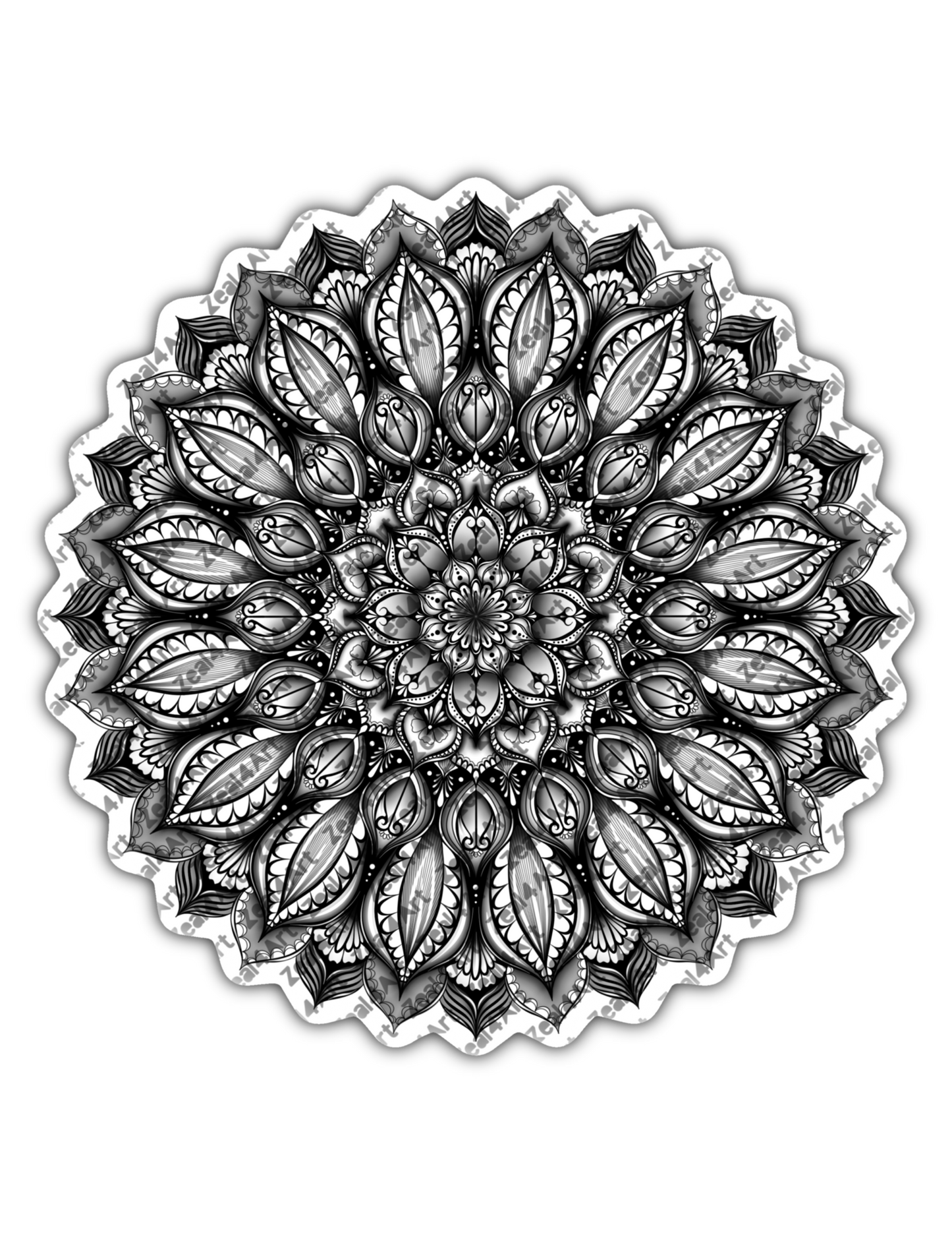 Black and White Mandala