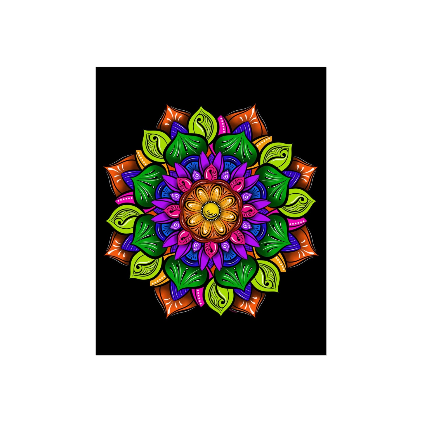 Flower Mandala Art Print