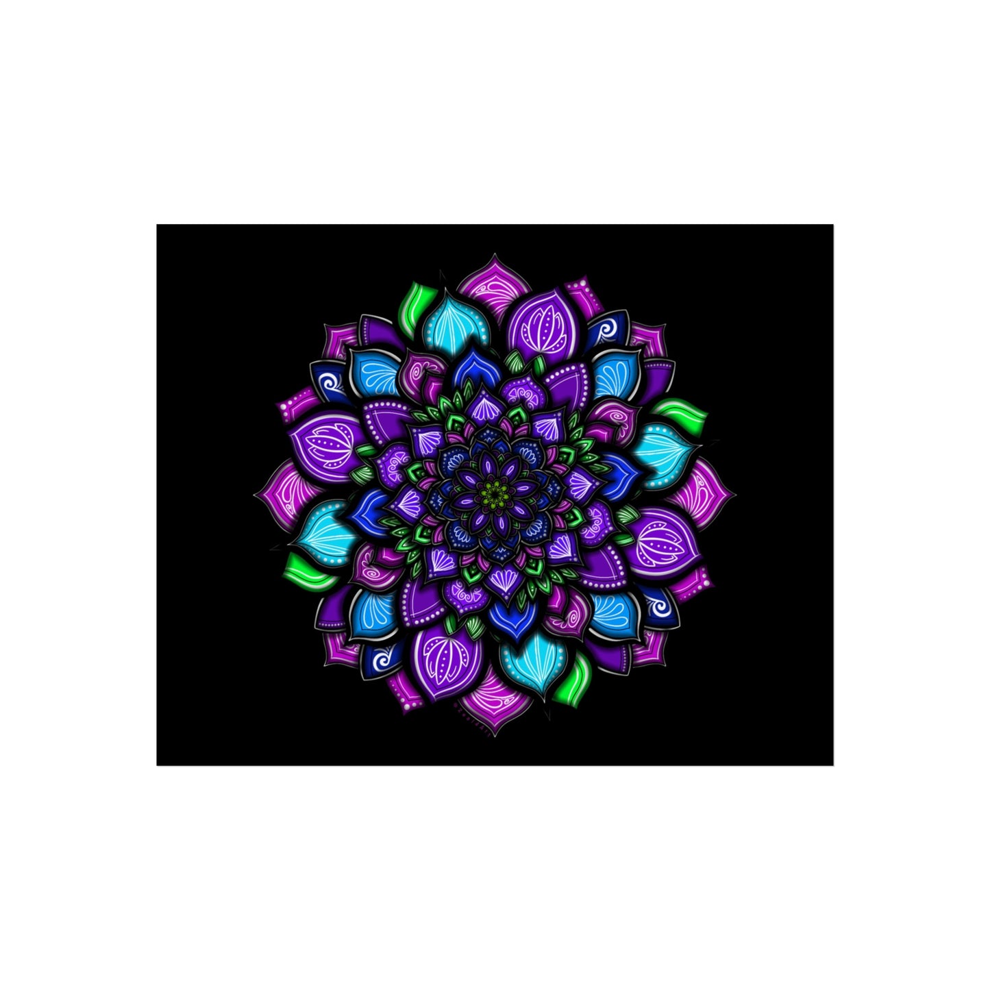 Purple Mandala Art Print