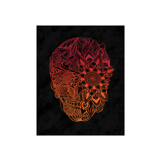 Skull Mandala Doodle Art Print