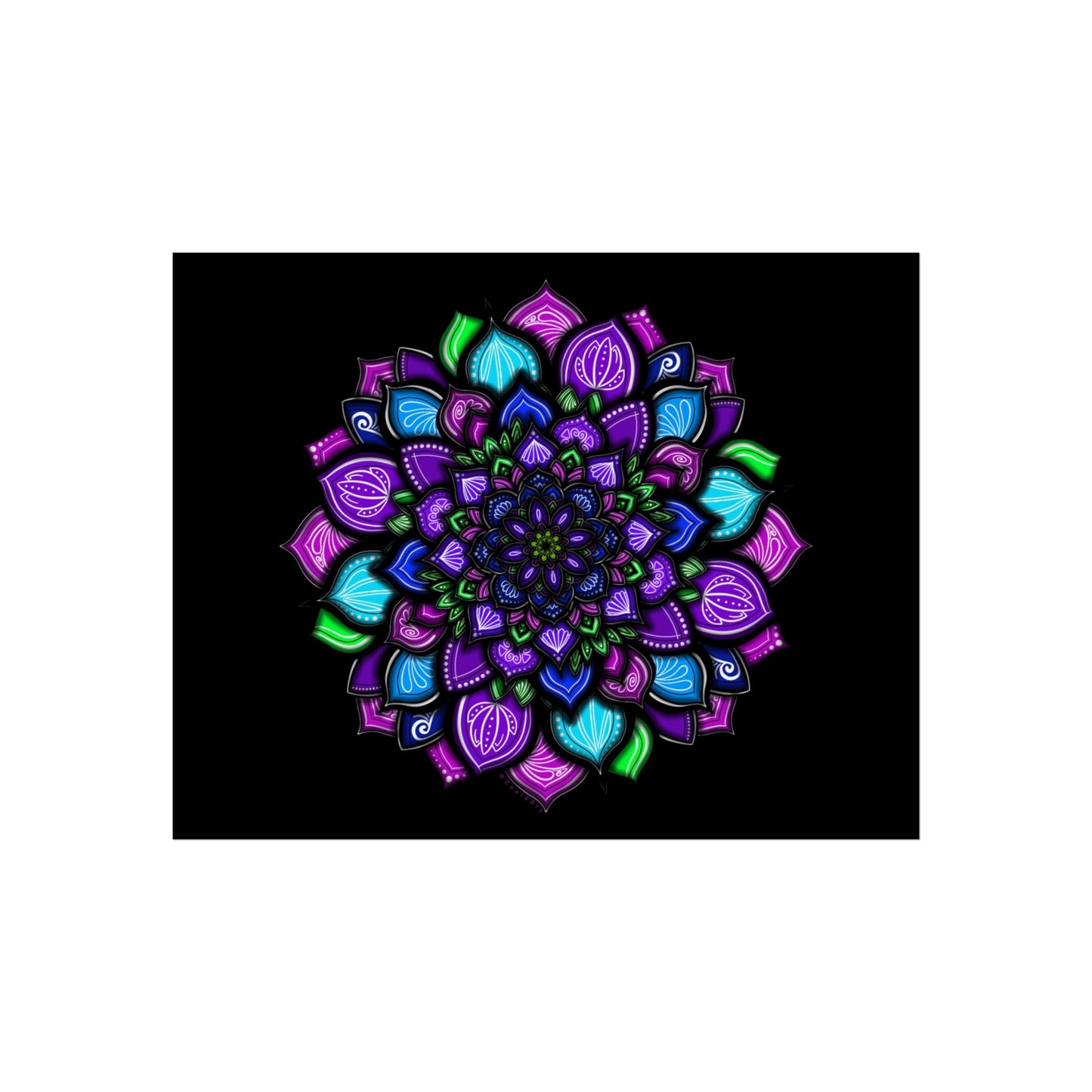 Purple Mandala Art Print