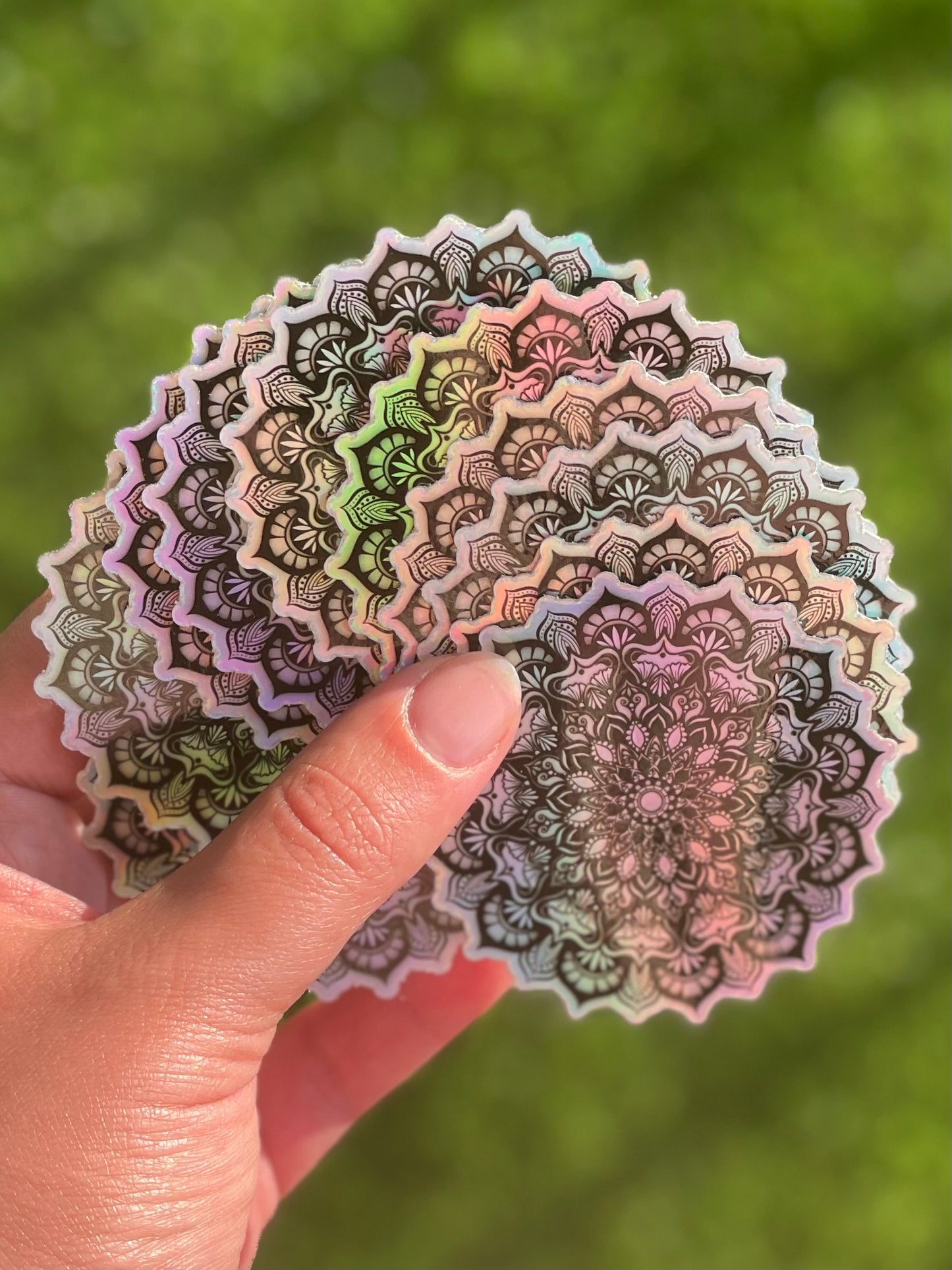 Holographic Mini Details Mandala